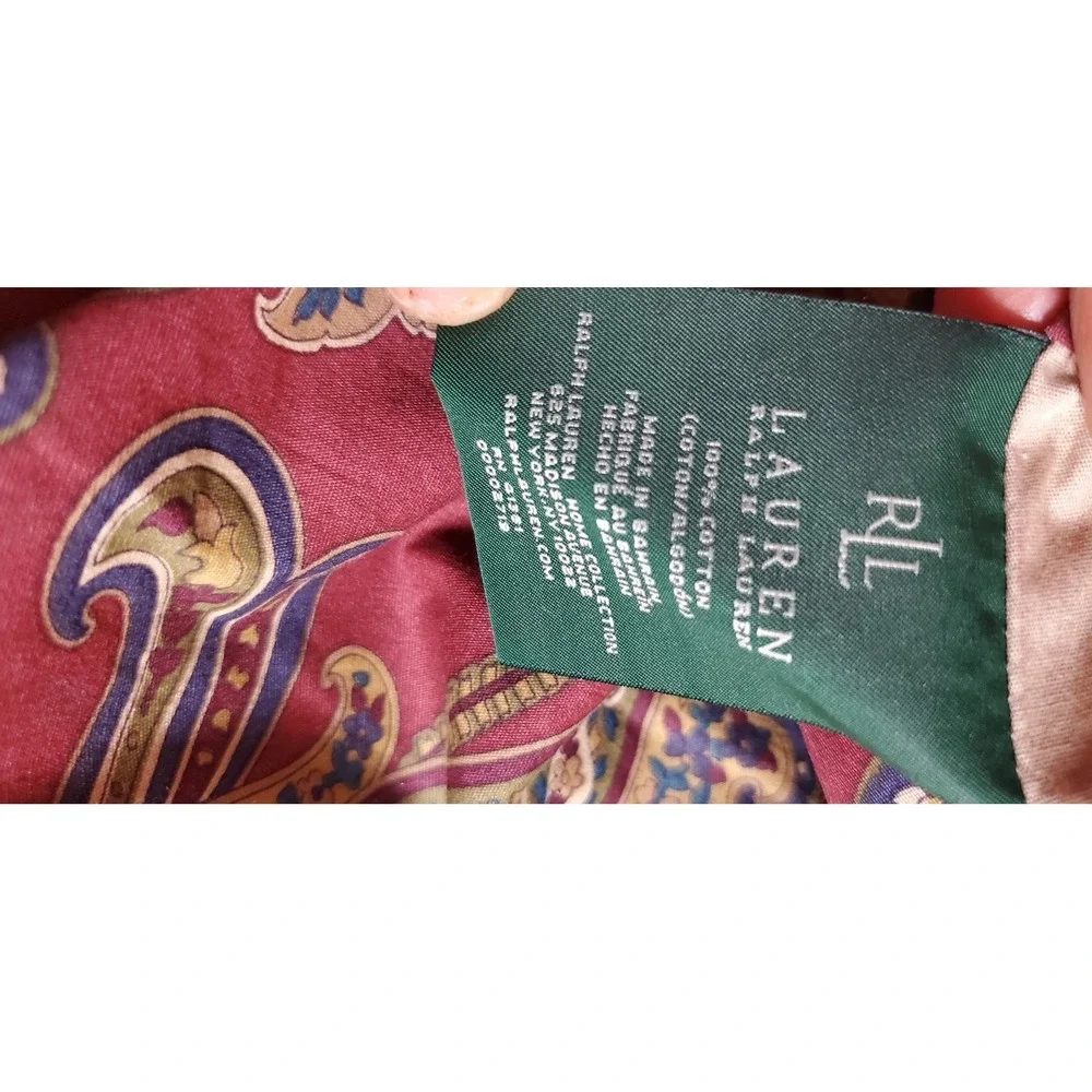 Lauren Ralph Lauren Home‎ Collection 2 pillow shams standard Maroon Teal Floral